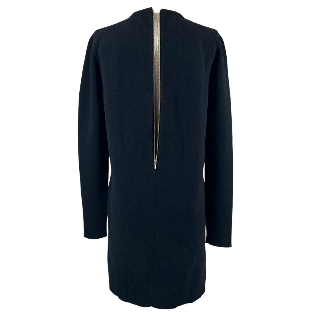 Great DRAWER one piece Back Zip Long Sleeve Knit black wool Women 1