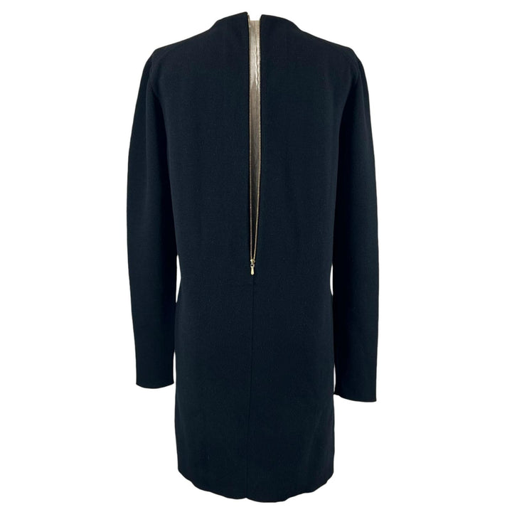 Great DRAWER one piece Back Zip Long Sleeve Knit black wool Women 1