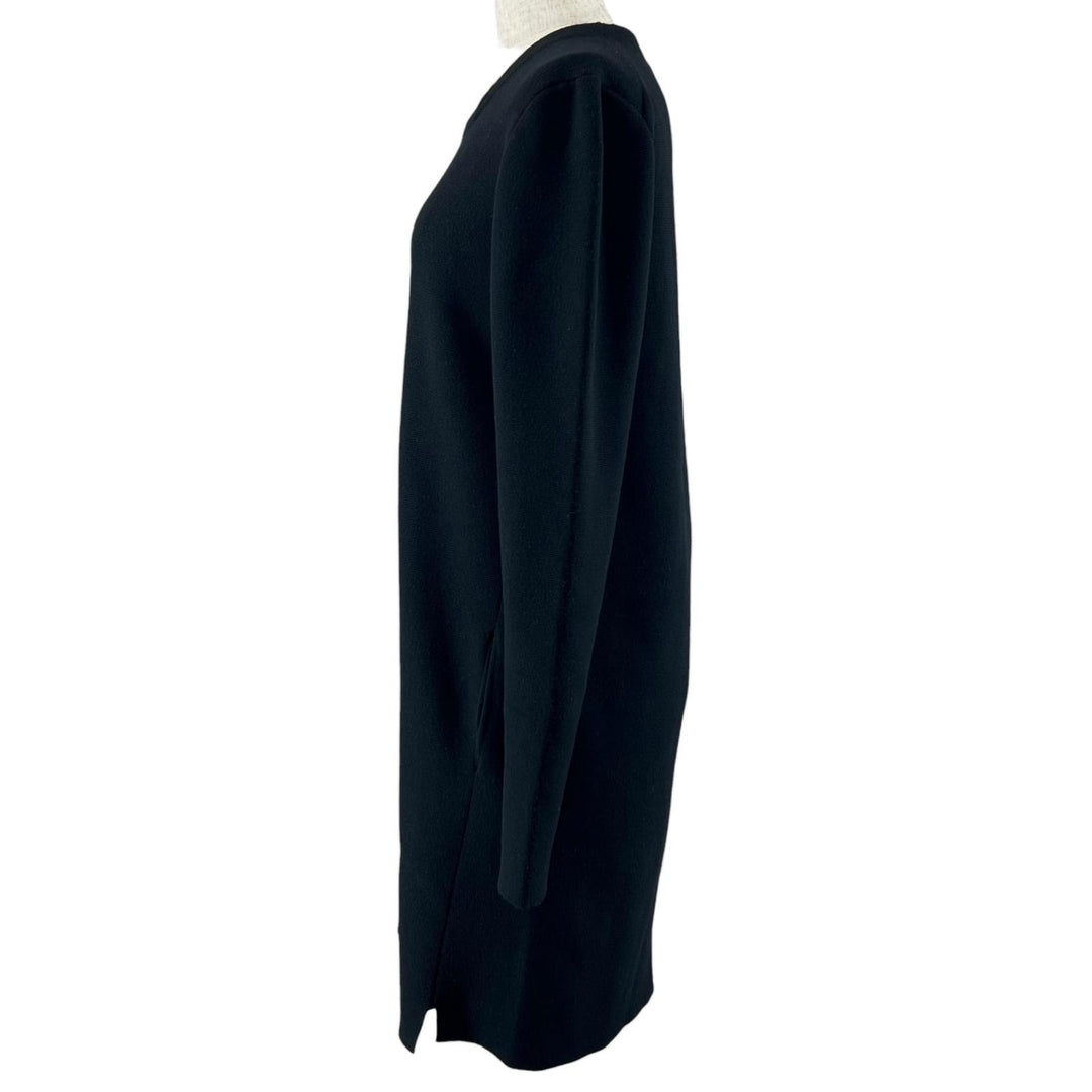 Great DRAWER one piece Back Zip Long Sleeve Knit black wool Women 1