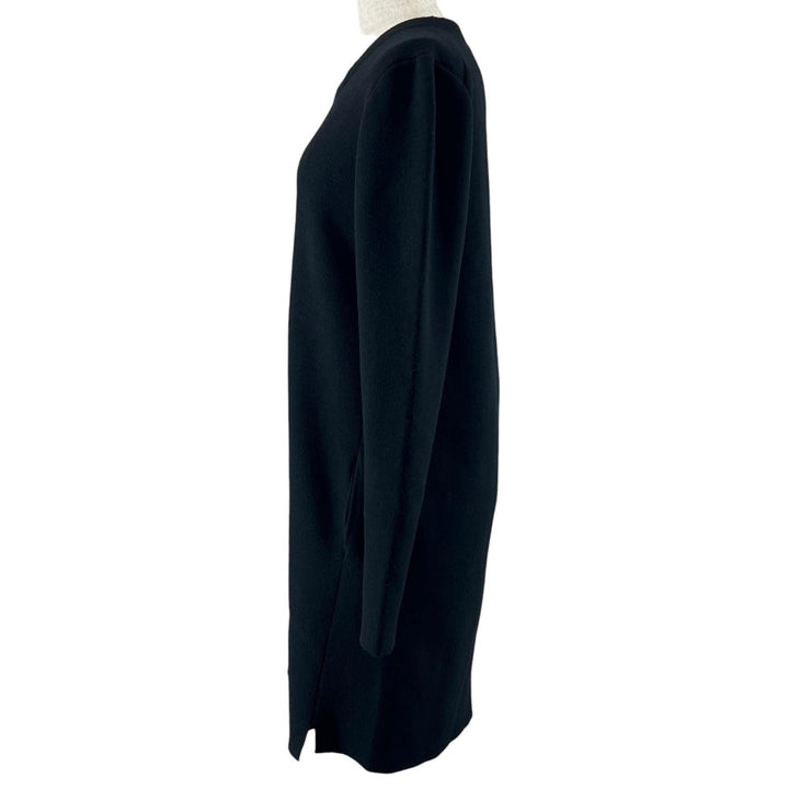 Great DRAWER one piece Back Zip Long Sleeve Knit black wool Women 1
