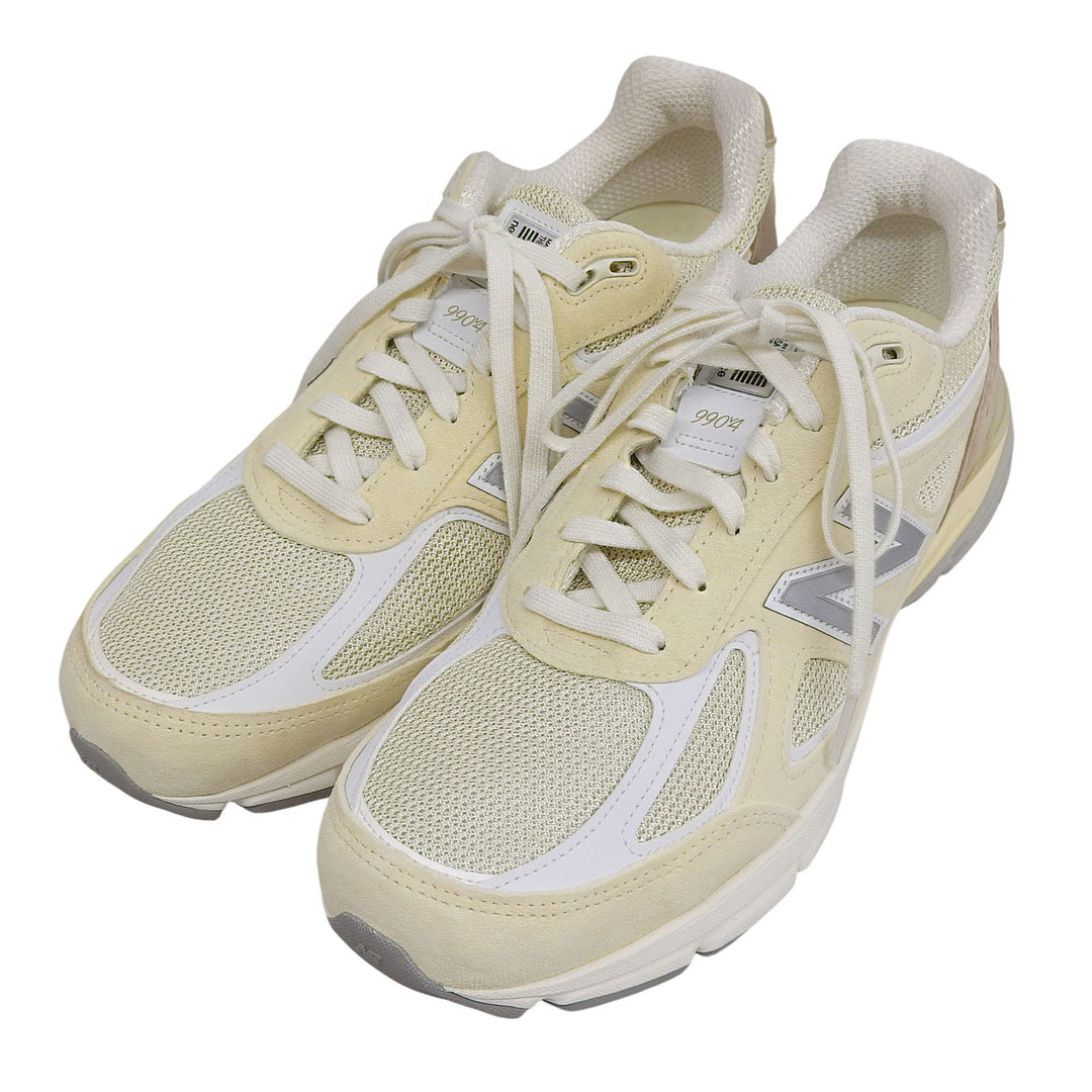 Pristine NEW BALANCE Low cut sneakers beige leather mens 29 U990TE4