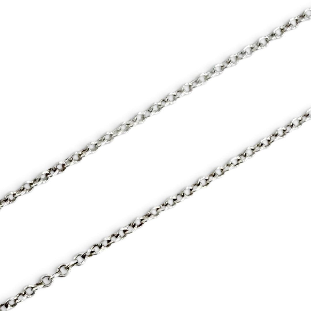Great TIFFANY&Co. Necklace Red Mini Double Heart Tag 1P Diamond 925 Silver AG925
