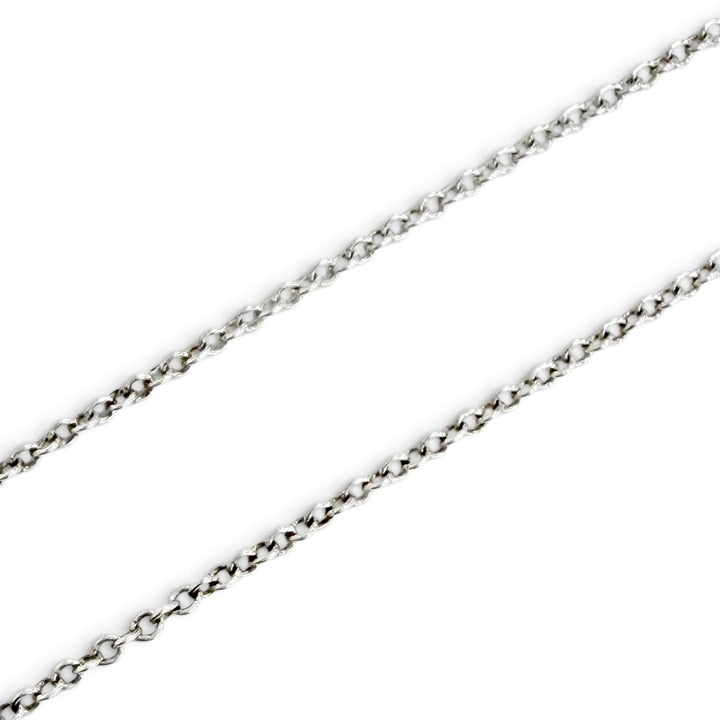 Great TIFFANY&Co. Necklace Red Mini Double Heart Tag 1P Diamond 925 Silver AG925