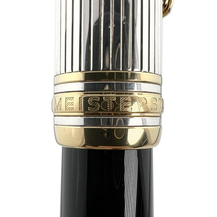 Great MONTBLANC fountain pen Meisterstück Solitaire Due Sterling Silver Le Grand