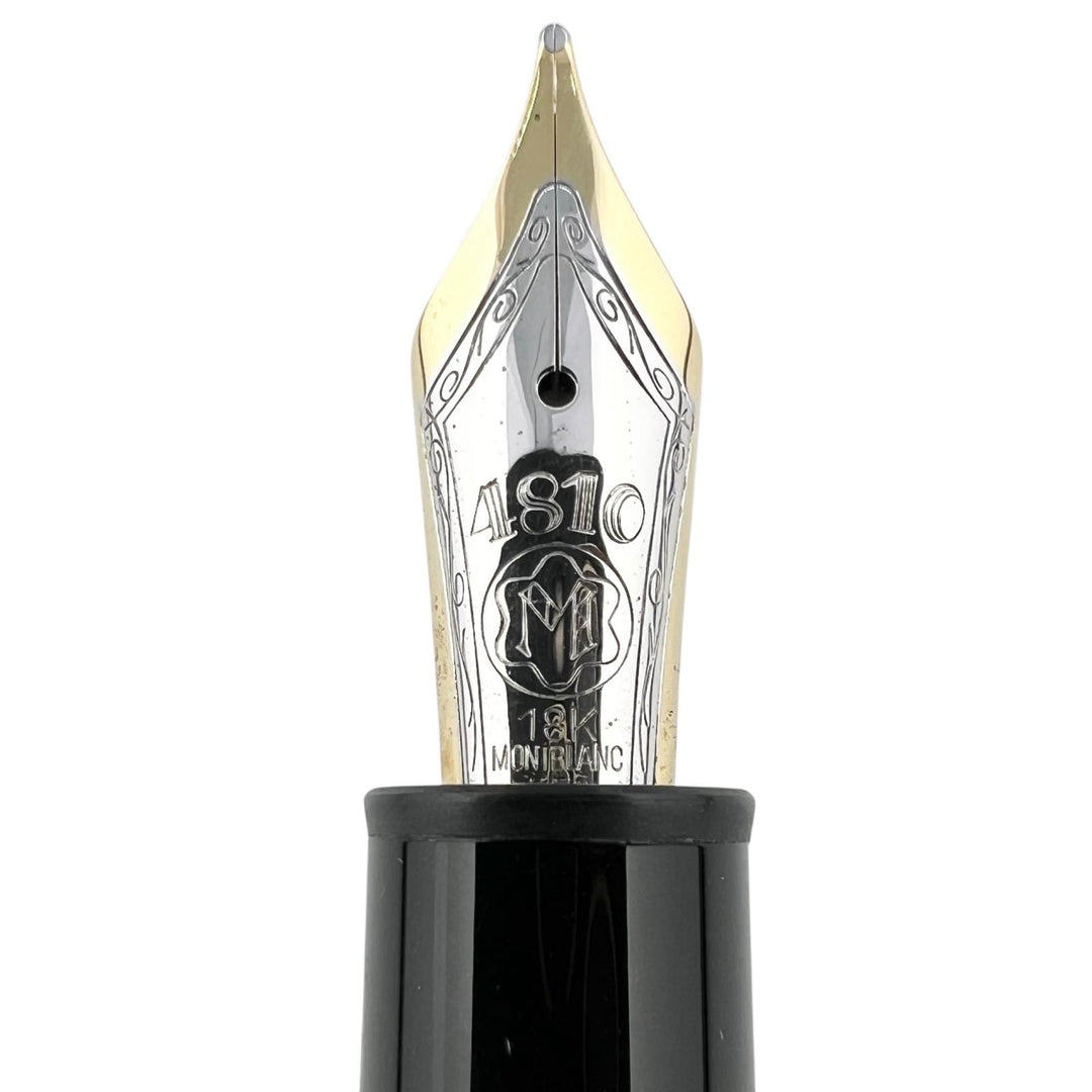 Great MONTBLANC fountain pen Meisterstück Solitaire Due Sterling Silver Le Grand