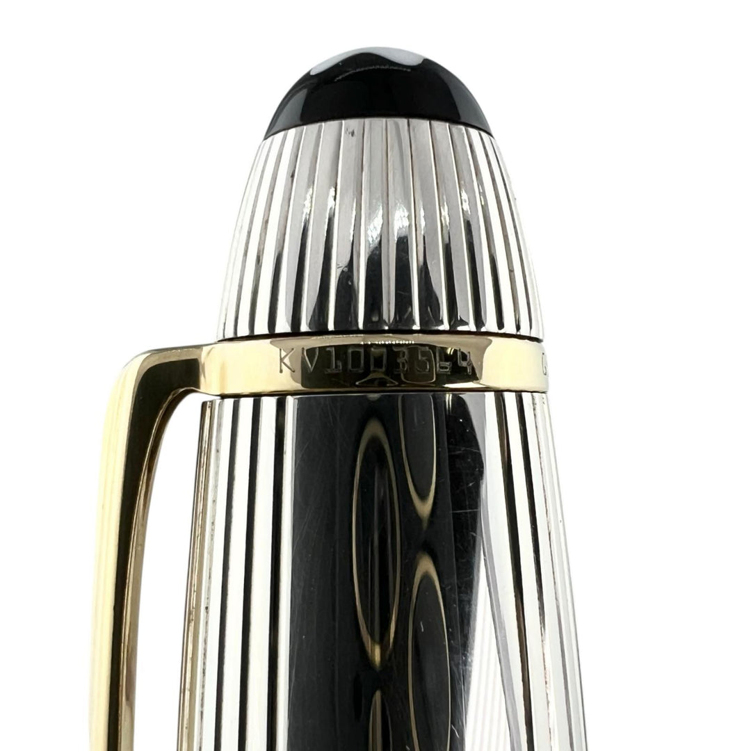 Great MONTBLANC fountain pen Meisterstück Solitaire Due Sterling Silver Le Grand