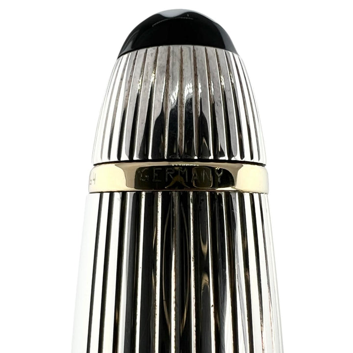 Great MONTBLANC fountain pen Meisterstück Solitaire Due Sterling Silver Le Grand
