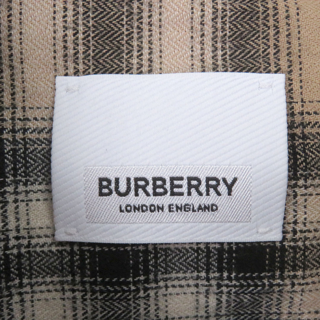 Excellent BURBERRY Long sleeve shirt Tisci period Nova check pattern beige