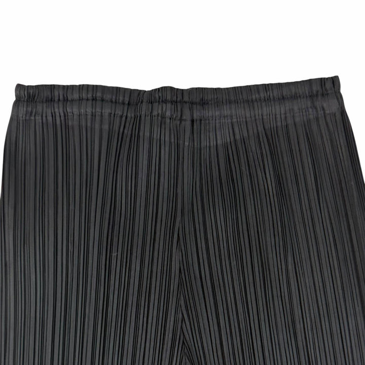Excellent PLEATS PLEASE Pants Long Easy Pants black polyester Women 1 PP04-JF643