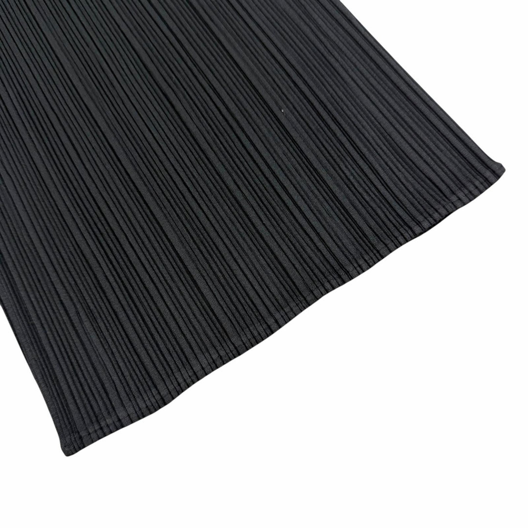 Excellent PLEATS PLEASE Pants Long Easy Pants black polyester Women 1 PP04-JF643