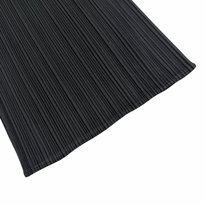 Excellent PLEATS PLEASE Pants Long Easy Pants black polyester Women 1 PP04-JF643