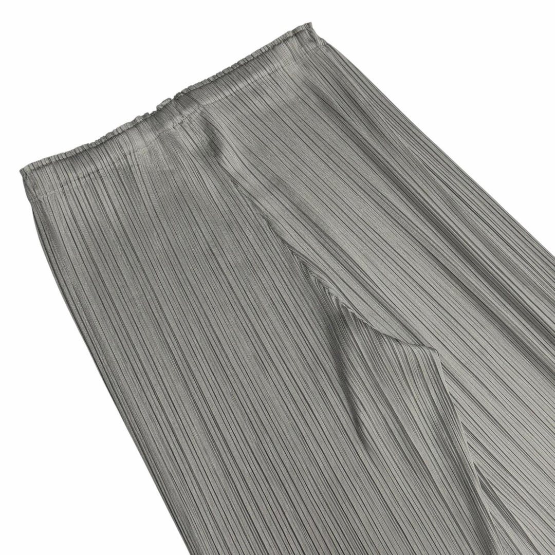 Excellent PLEATS PLEASE Pants Pleated gray polyester Women 1 PP55-JF105