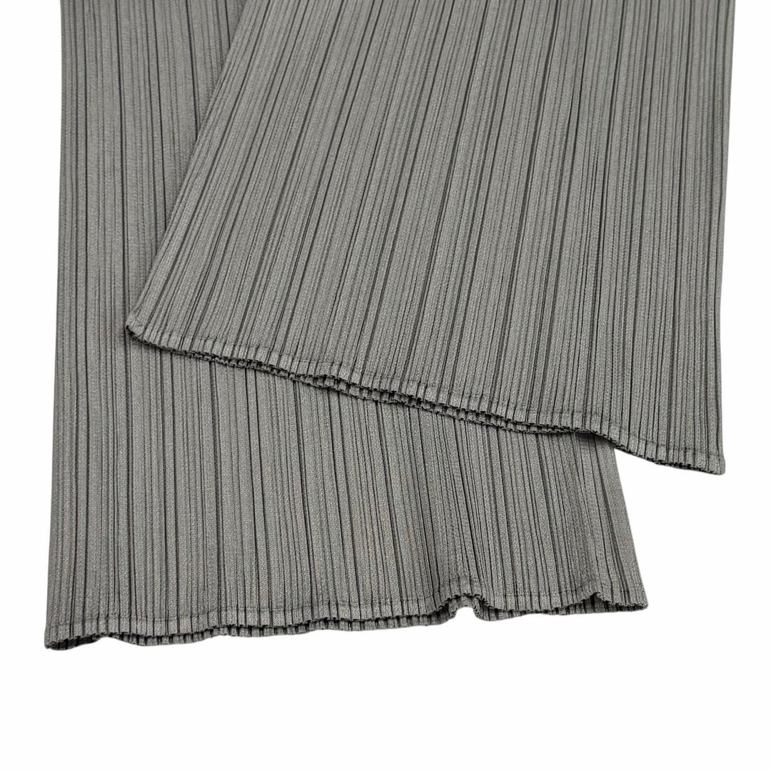 Excellent PLEATS PLEASE Pants Pleated gray polyester Women 1 PP55-JF105
