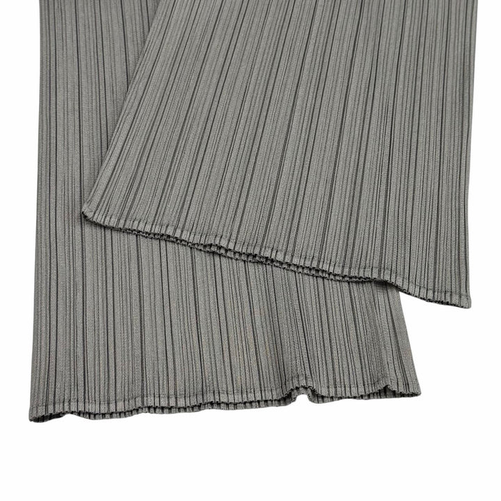 Excellent PLEATS PLEASE Pants Pleated gray polyester Women 1 PP55-JF105