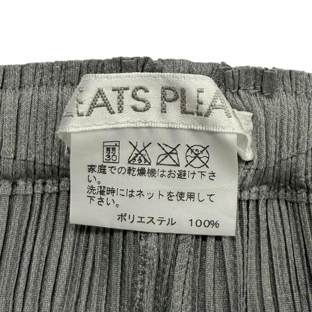 Excellent PLEATS PLEASE Pants Pleated gray polyester Women 1 PP55-JF105