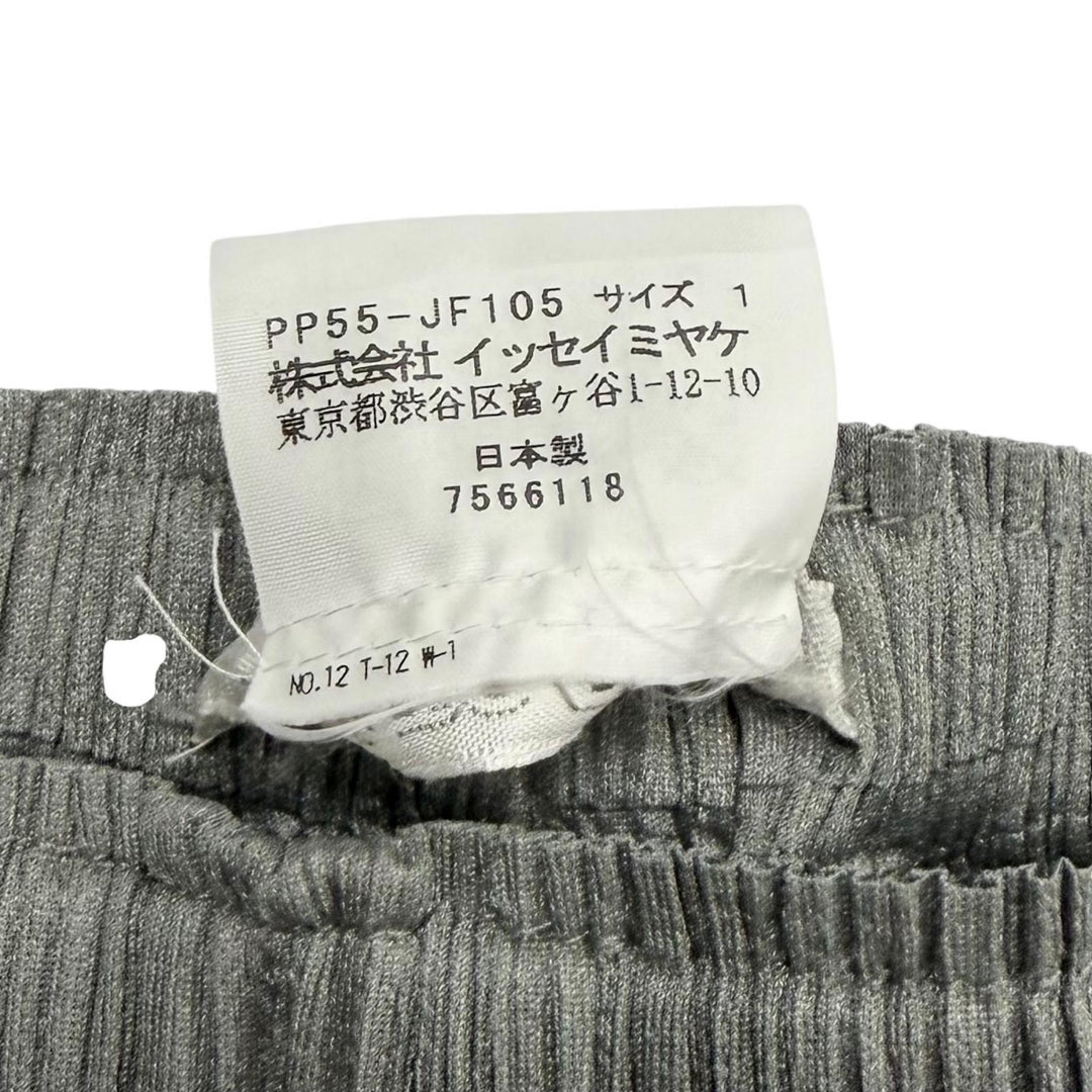 Excellent PLEATS PLEASE Pants Pleated gray polyester Women 1 PP55-JF105