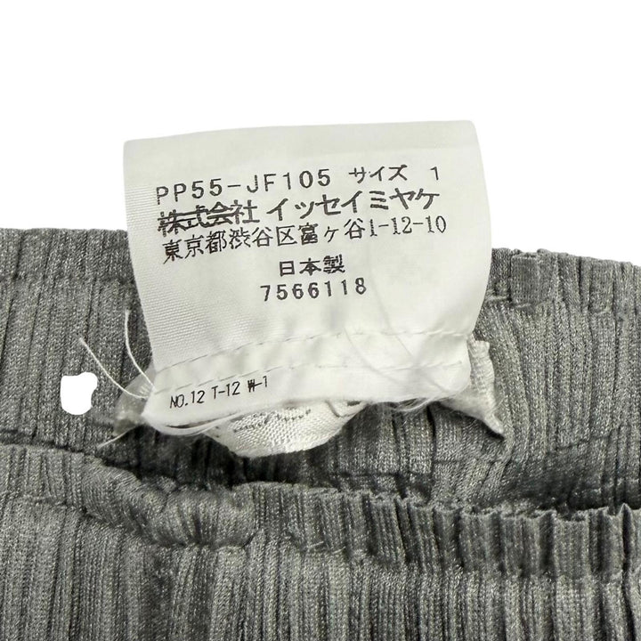 Excellent PLEATS PLEASE Pants Pleated gray polyester Women 1 PP55-JF105