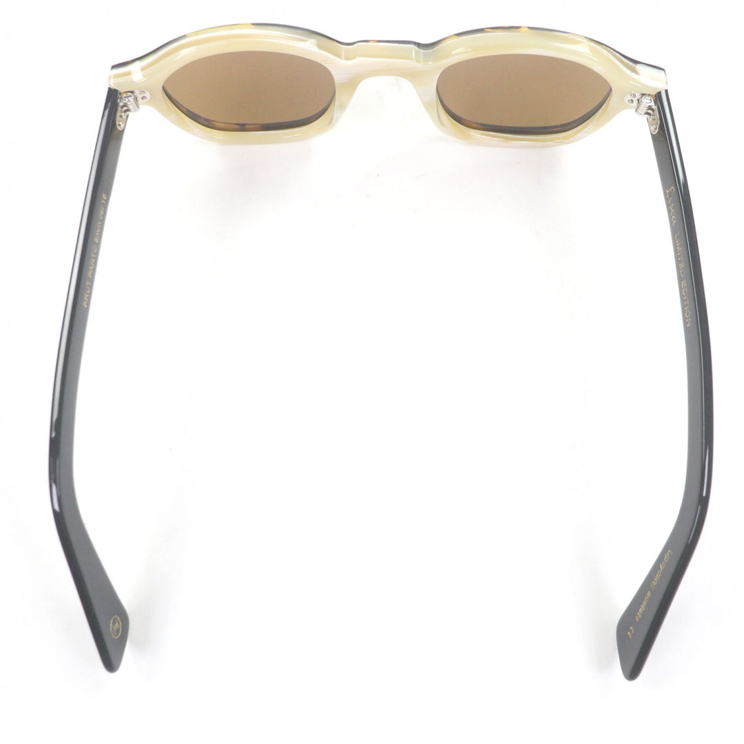 Excellent Lesca Lunetier sunglasses BRUT PANTO LIMITED EDTION Deadstock fabric