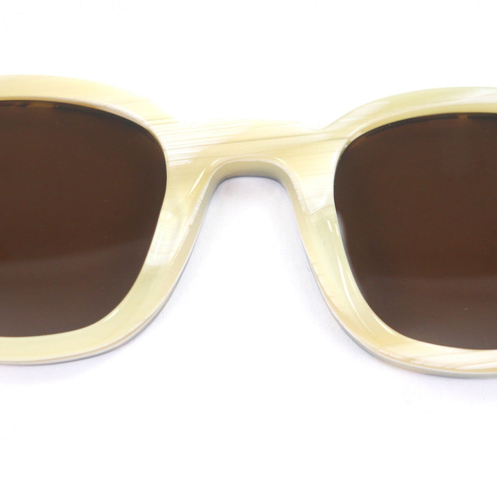 Excellent Lesca Lunetier sunglasses BRUT PANTO LIMITED EDTION Deadstock fabric