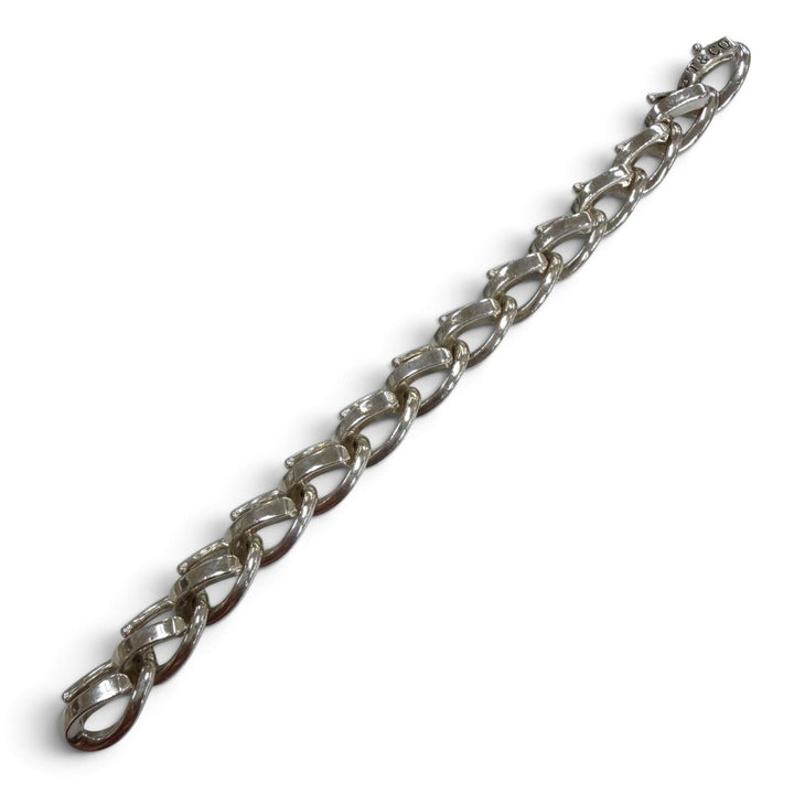 Very Good TIFFANY&Co. bracelet Forge Large Link Silver AG925 Women 18