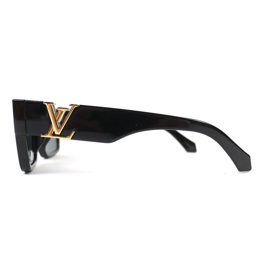 Great LOUIS VUITTON sunglasses LV Sleek Square black mens Z2062E