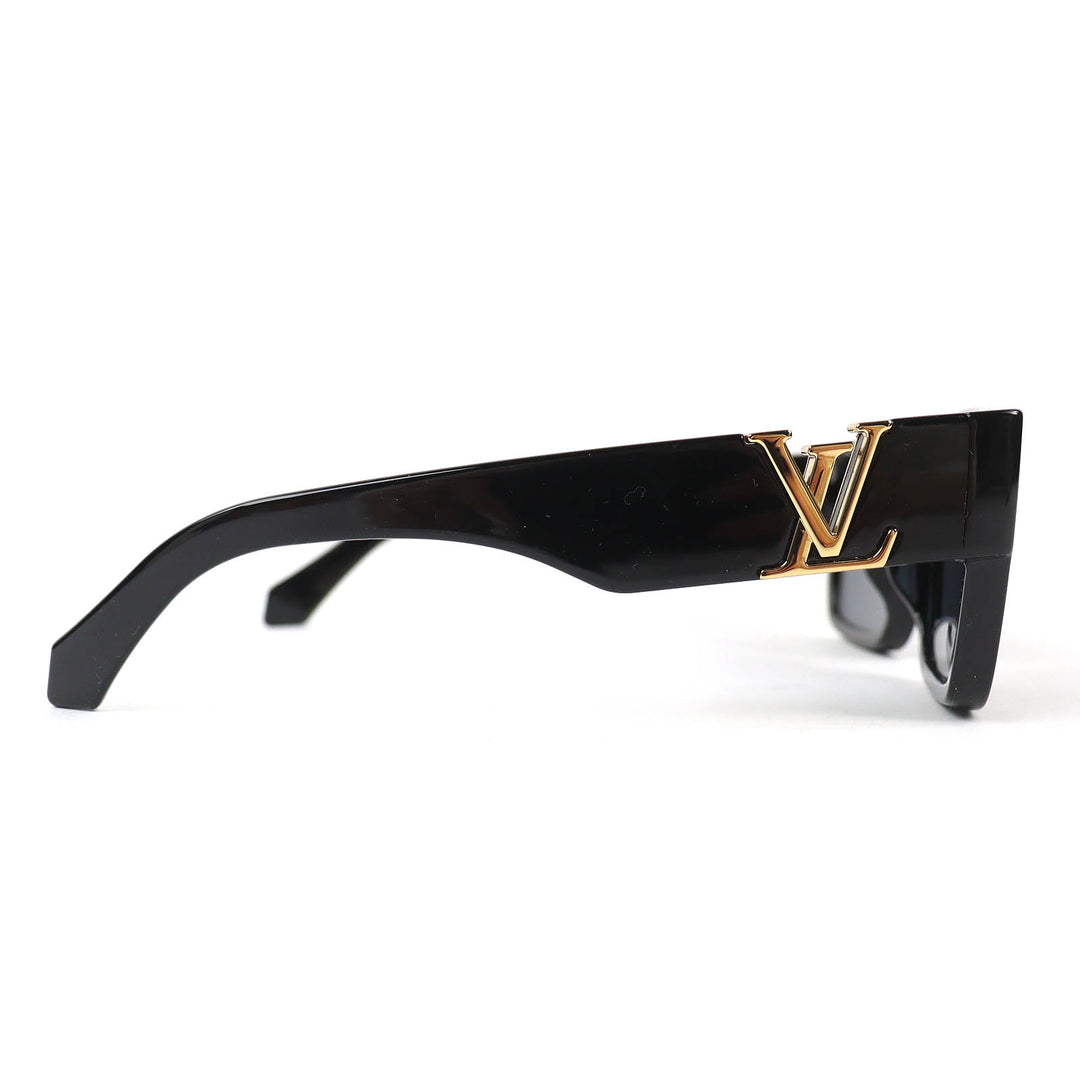 Great LOUIS VUITTON sunglasses LV Sleek Square black mens Z2062E