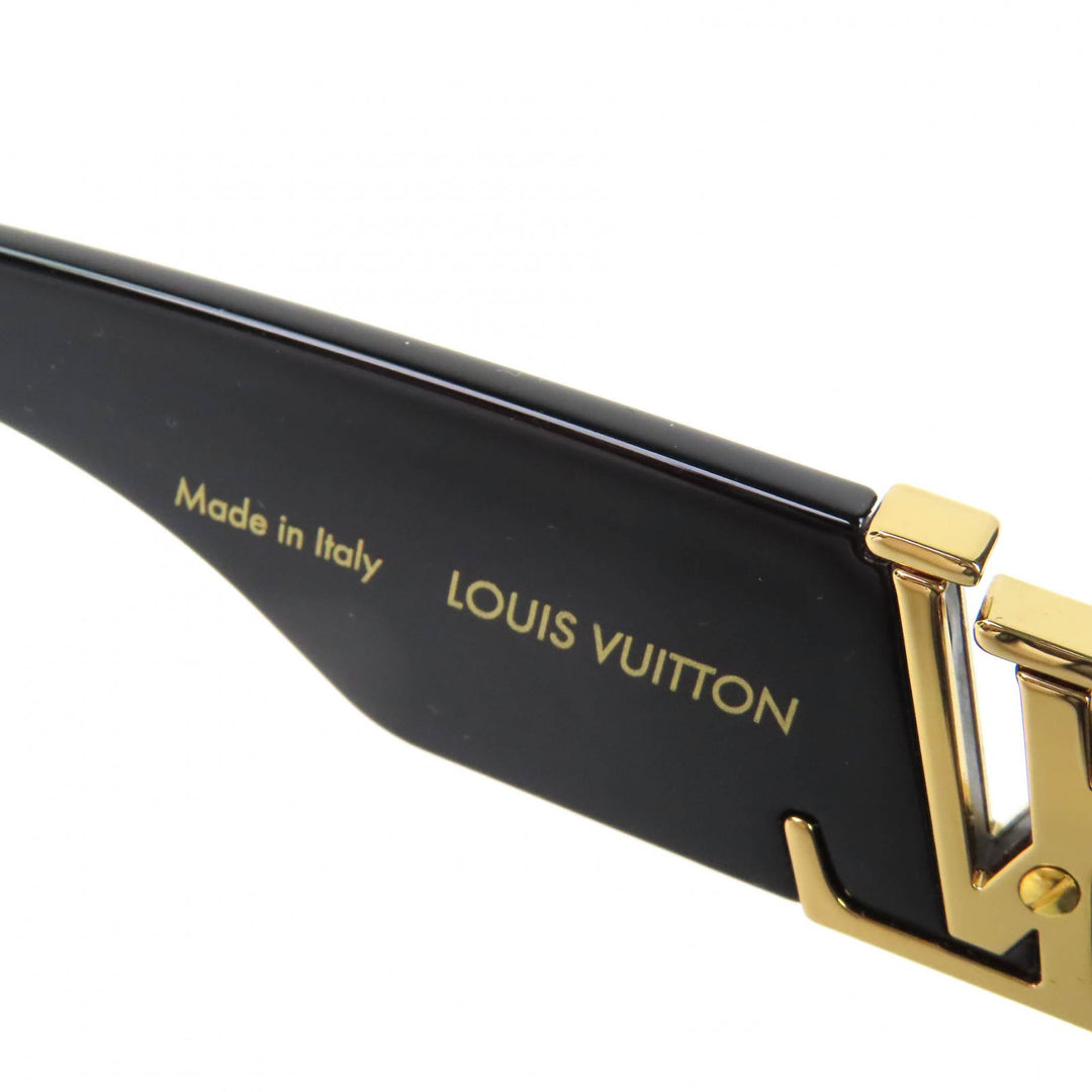Great LOUIS VUITTON sunglasses LV Sleek Square black mens Z2062E