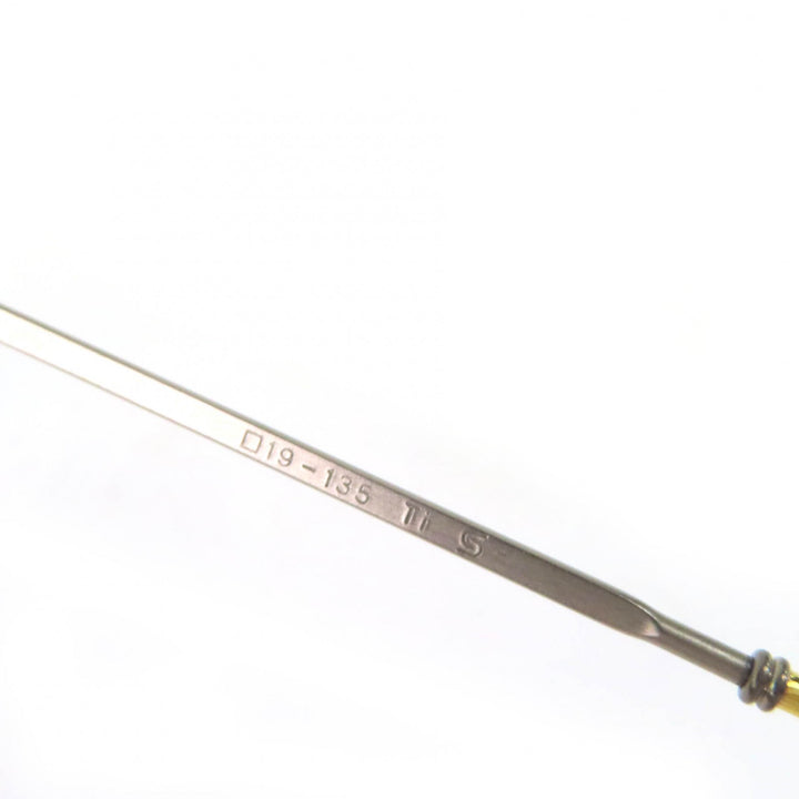 Very Good PARIS MIKI Glasses Titanium, temples partially in K18, rimless AU-132