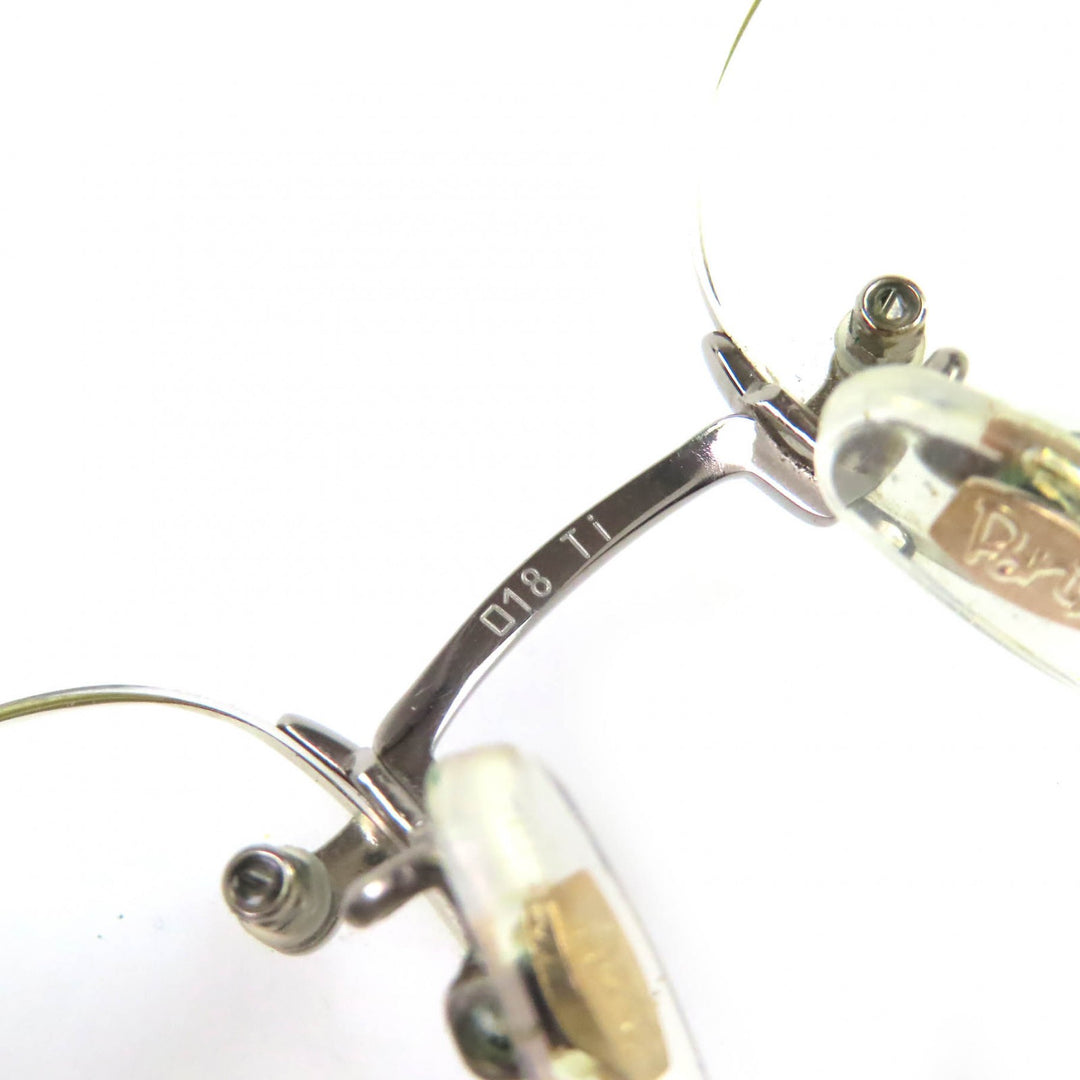 Very Good PARIS MIKI Glasses Titanium, temples partially in K18, rimless AU-132