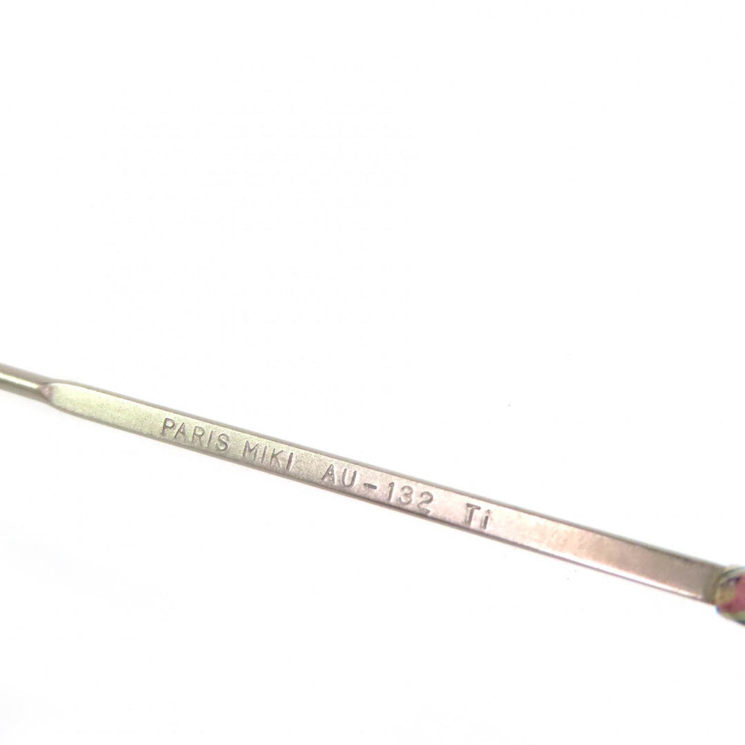 Very Good PARIS MIKI Glasses Titanium, temples partially in K18, rimless AU-132