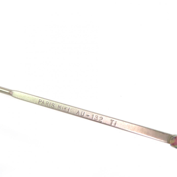 Very Good PARIS MIKI Glasses Titanium, temples partially in K18, rimless AU-132