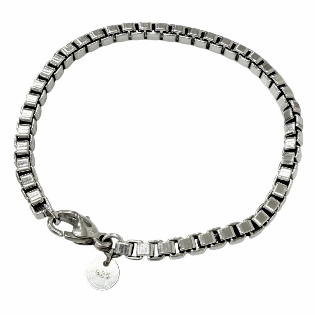 Great TIFFANY&Co. bracelet Venetian Silver SV925 mens