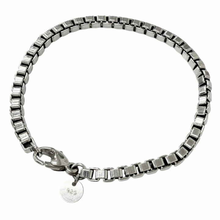 Great TIFFANY&Co. bracelet Venetian Silver SV925 mens