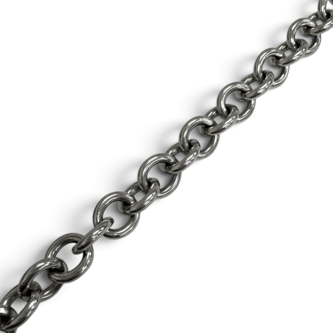 Great TIFFANY&Co. Necklace 1837 Rock Cadena Donut Link choker Silver SV925 Women