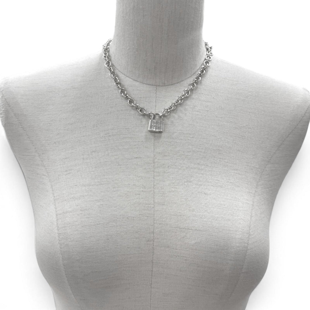 Great TIFFANY&Co. Necklace 1837 Rock Cadena Donut Link choker Silver SV925 Women