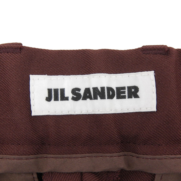 Excellent JIL SANDER Pants Wool gabardine tapered pants Brown mens 44 J21KA0011