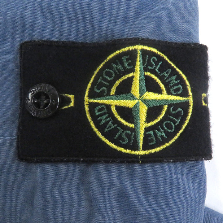 Excellent STONE ISLAND Garment-dyed effect logo patch washed cotton cargo pants