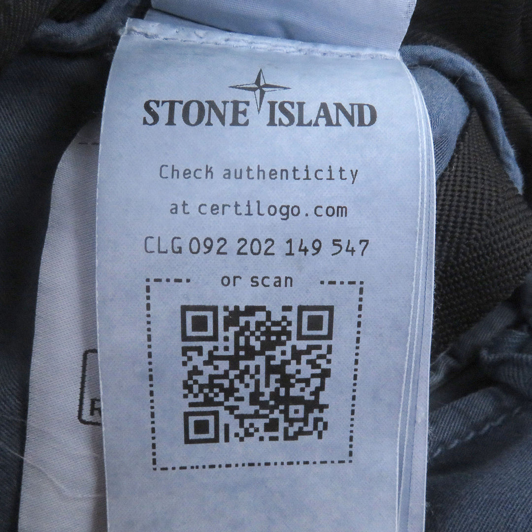 Excellent STONE ISLAND Garment-dyed effect logo patch washed cotton cargo pants