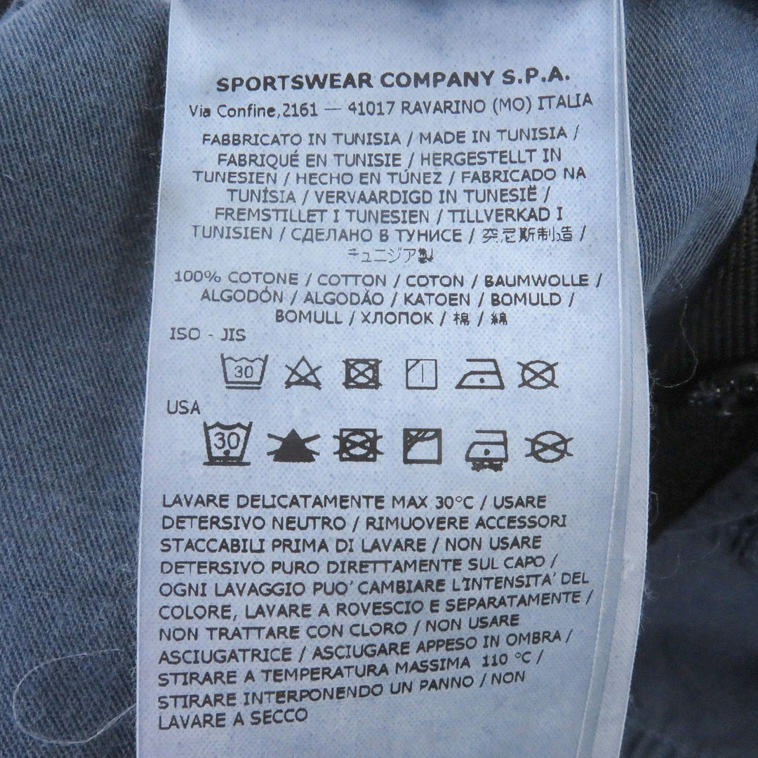 Excellent STONE ISLAND Garment-dyed effect logo patch washed cotton cargo pants
