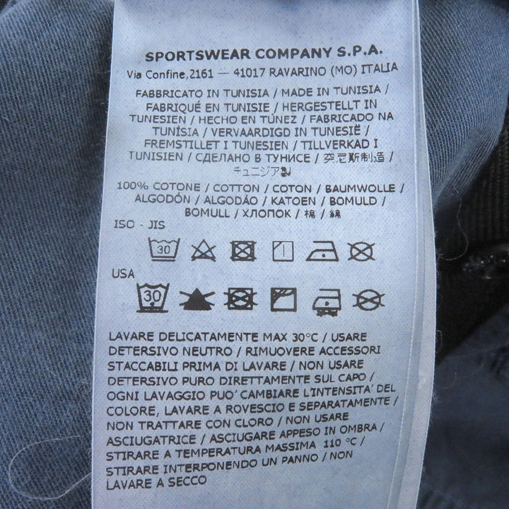 Excellent STONE ISLAND Garment-dyed effect logo patch washed cotton cargo pants