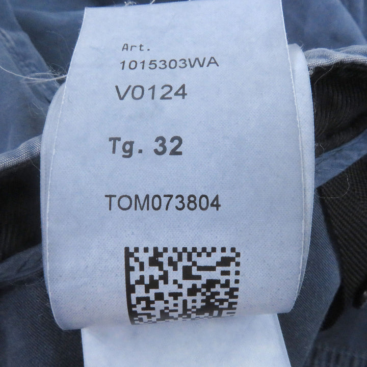 Excellent STONE ISLAND Garment-dyed effect logo patch washed cotton cargo pants