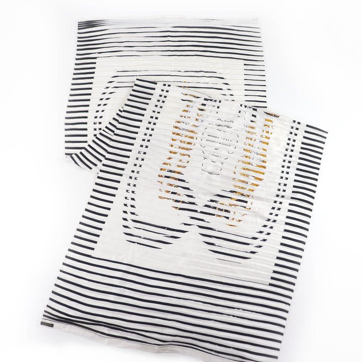 Discounted Great HERMES Stall BRIDES DE GALA Silk Products Pleated Large Size White system