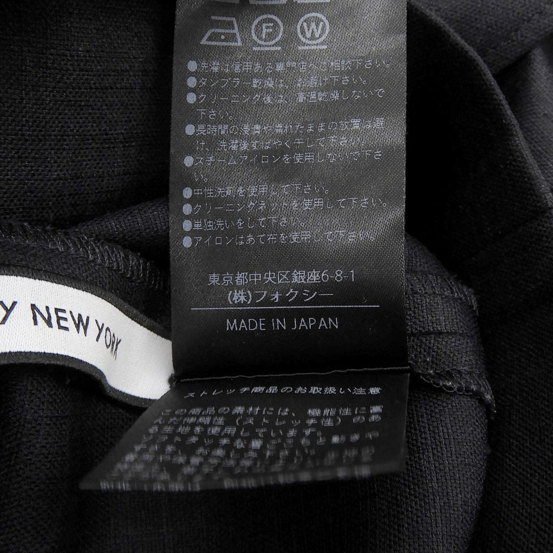 Excellent FOXEY NEW YORK Pants Modern Breeze Navy polyester Women 38 45145