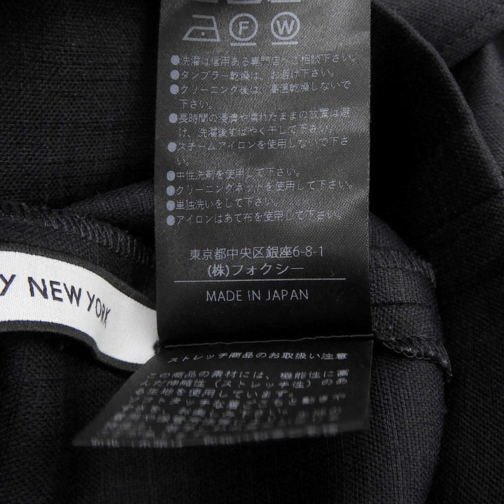 Excellent FOXEY NEW YORK Pants Modern Breeze Navy polyester Women 38 45145