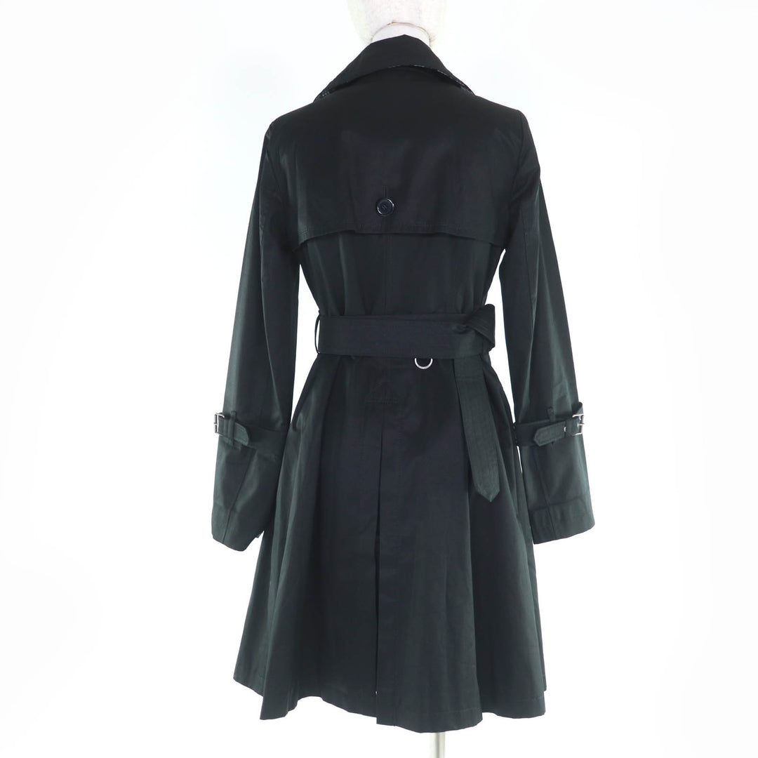 Great BURBERRY BLUE LABEL trench coat With wool liner black cotton Women 38