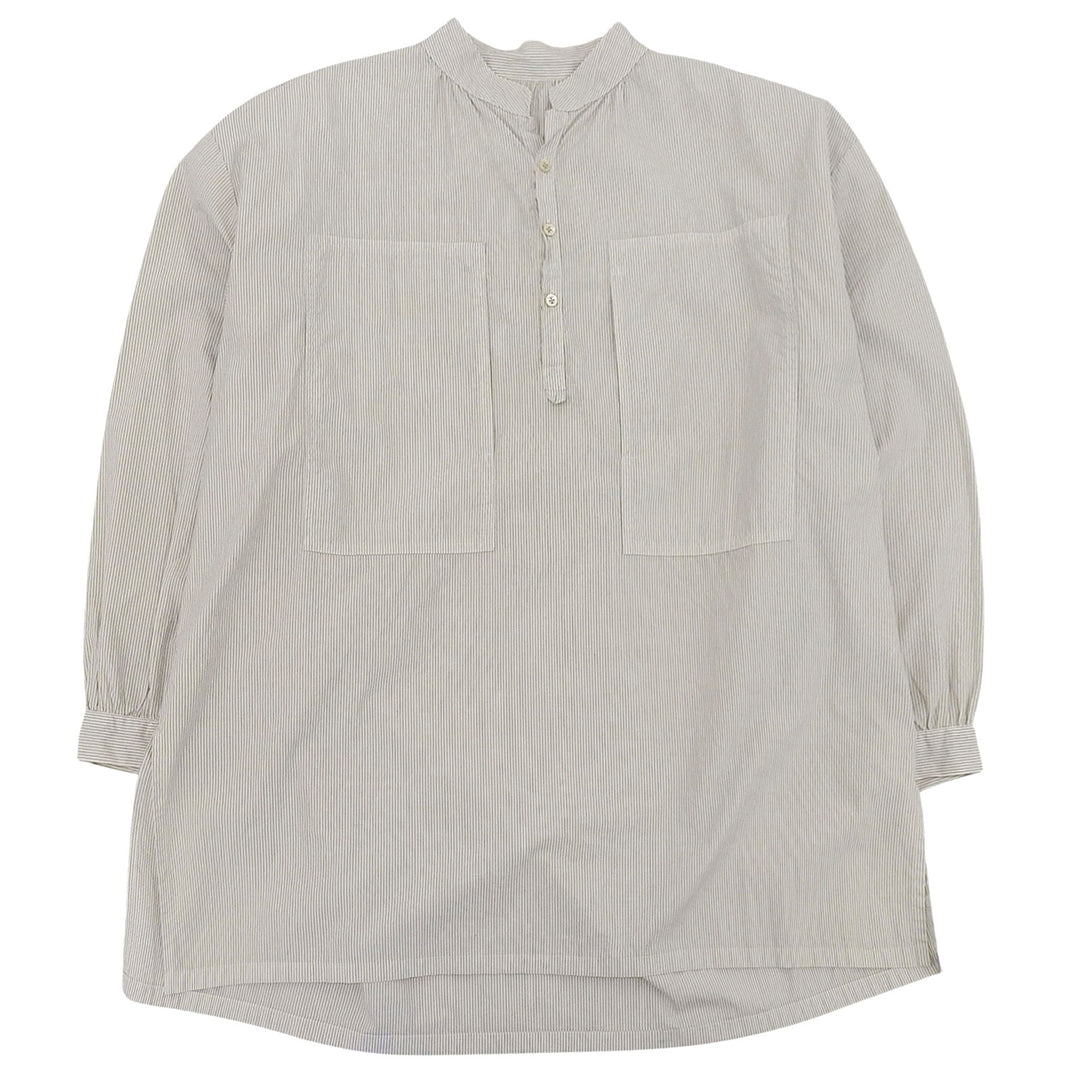 Excellent PORTER CLASSIC Long sleeve shirt beige cotton mens 3