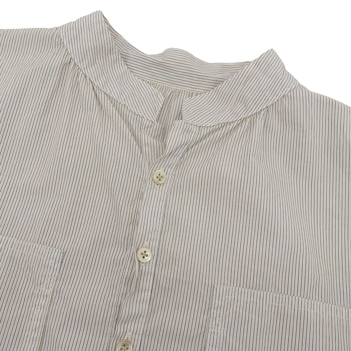 Excellent PORTER CLASSIC Long sleeve shirt beige cotton mens 3