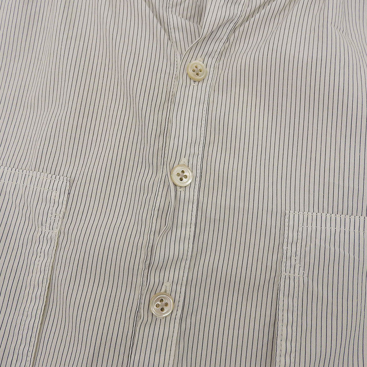 Excellent PORTER CLASSIC Long sleeve shirt beige cotton mens 3