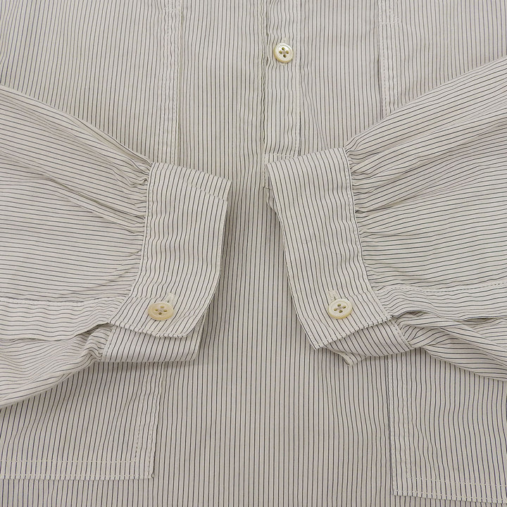 Excellent PORTER CLASSIC Long sleeve shirt beige cotton mens 3