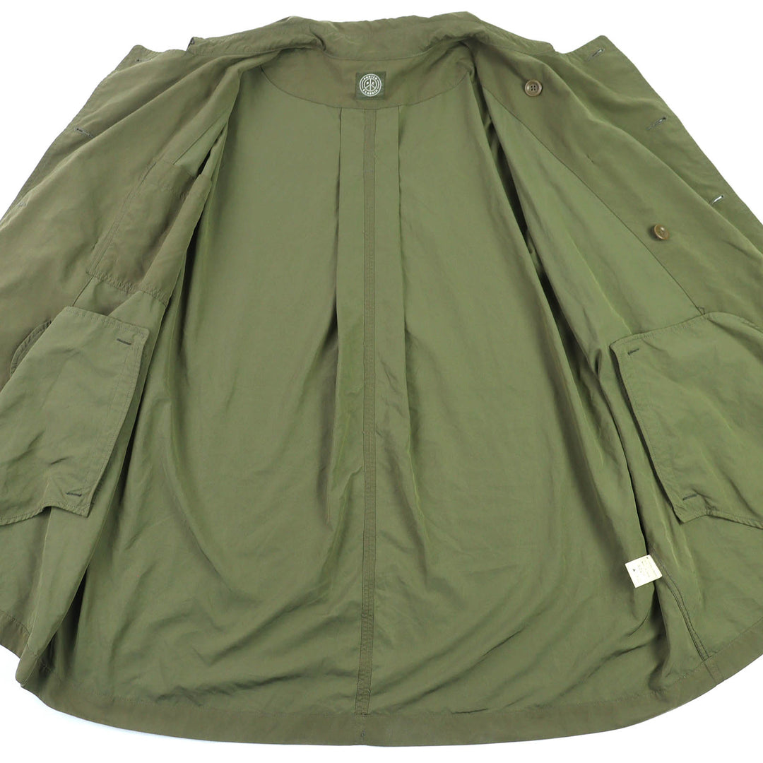 Great PORTER CLASSIC trench coat Belted short length double breasted khaki 3